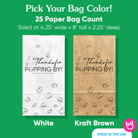 Popcorn Bags - Thanks For Popping By - 25 Ct
