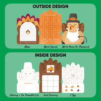 Thanksgiving Turkey Activity Books - 10 Ct