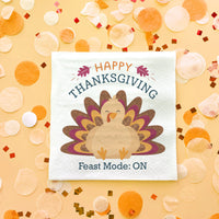Custom Text Napkins - Thanksgiving Turkey