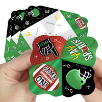 The Big Game - Football Party Cootie Catcher Game - Prediction Fortune Tellers - Set of 12