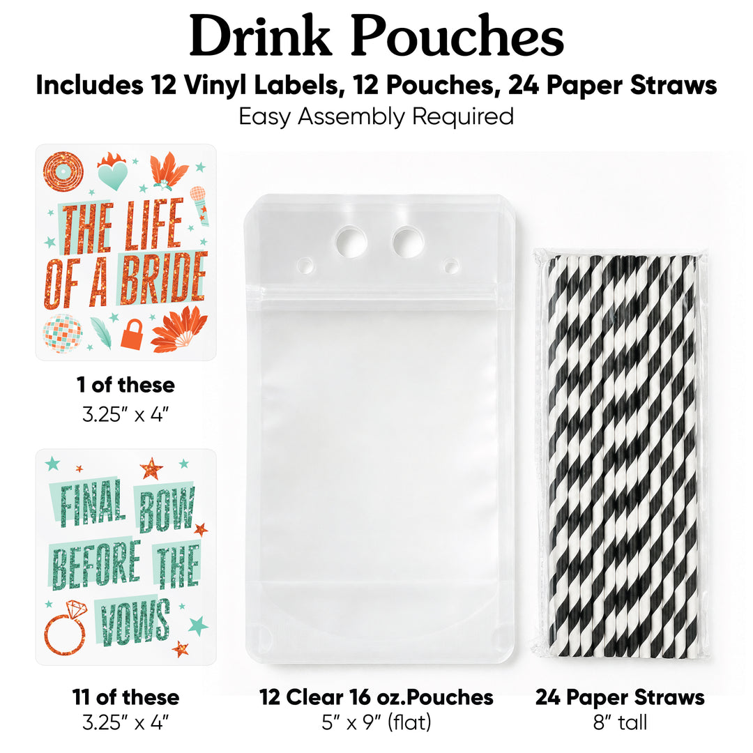 Drink Pouches - The Life of a Bride - 12 Ct