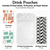 Drink Pouches - The Life of a Bride - 12 Ct