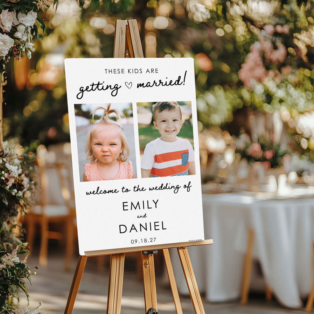 Personalized These Kids Are Getting Married Wedding Sign (Select Your Size)