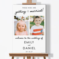 Personalized These Kids Are Getting Married Wedding Sign (Select Your Size)