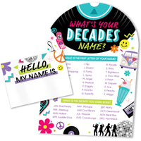 Through the Decades What's Your Name Party Game