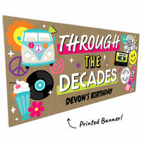Retro vinyl and cassette artwork close-up
