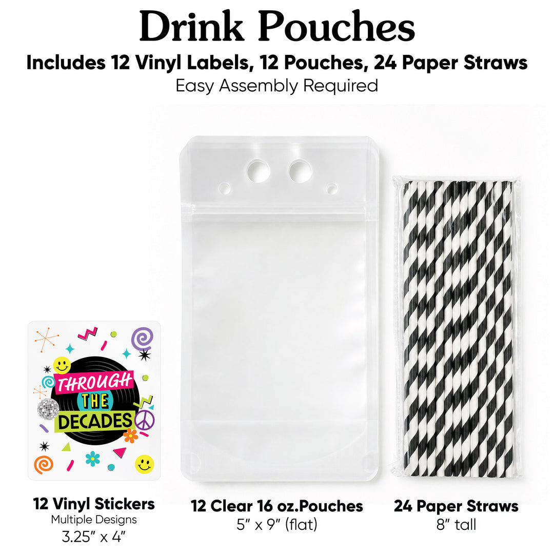 Drink Pouches - Through the Decades - 12 Ct