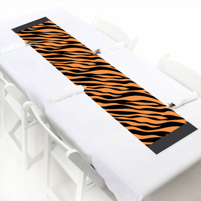 Tiger Print - Petite Jungle Party Paper Table Runner - 12 x 60 inches