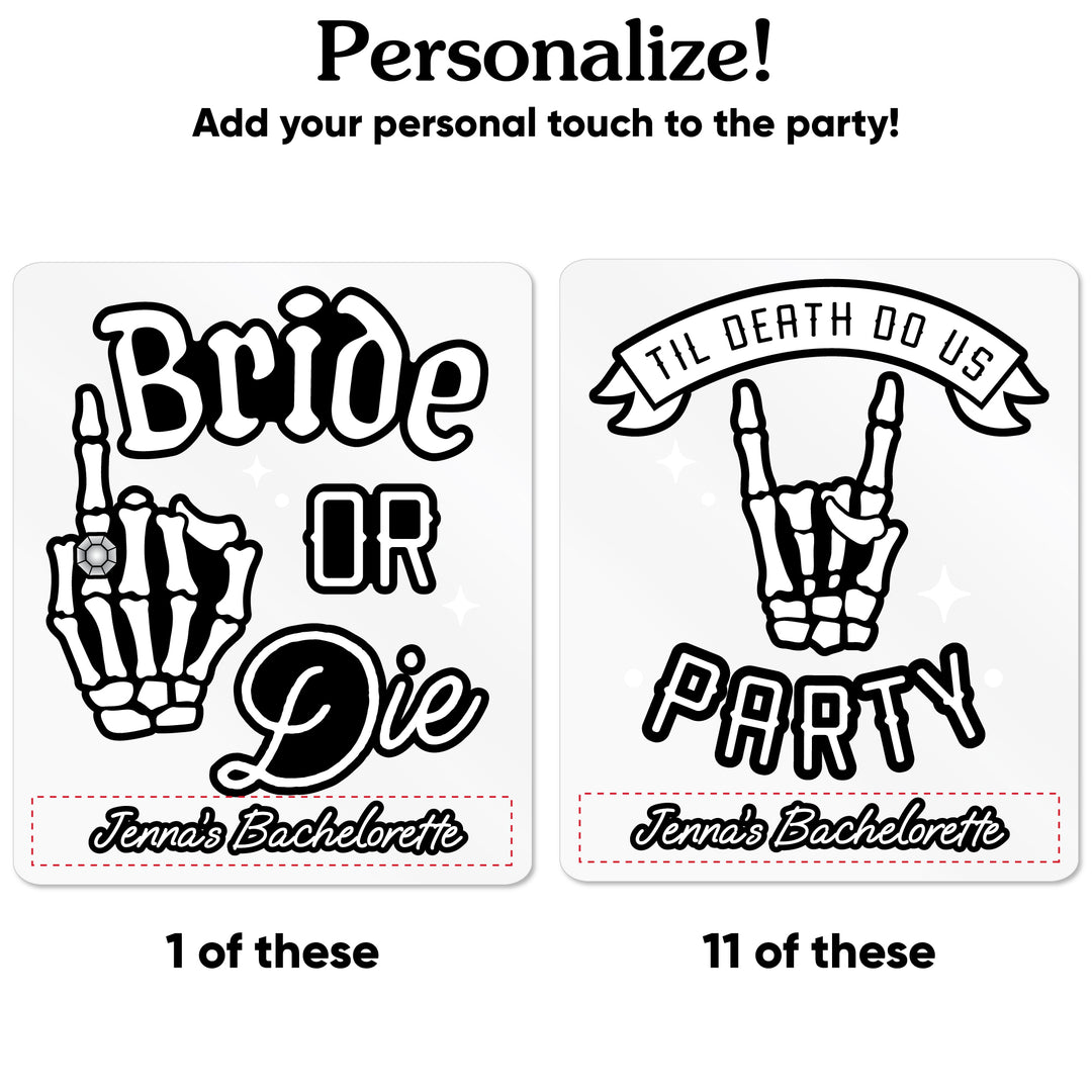 Custom Text Drink Pouches - Til Death Do Us Party - 12 Ct