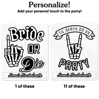 Custom Text Drink Pouches - Til Death Do Us Party - 12 Ct