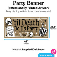 Party backdrop banner with poster mounts included