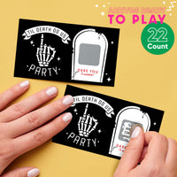Set of 22 dare scratch off cards with instruction card included
