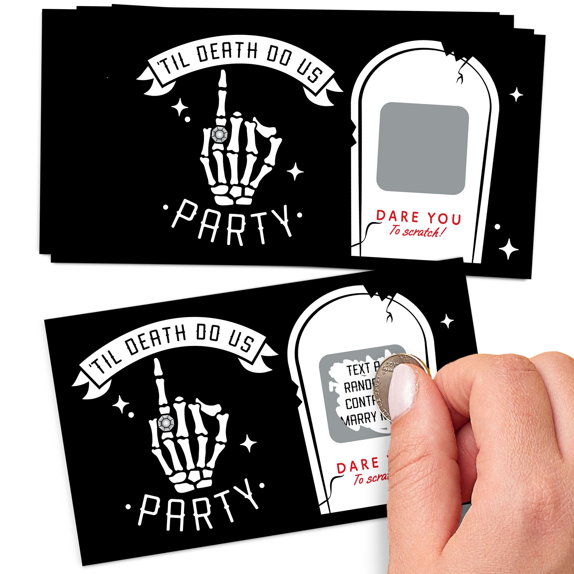 Til Death Do Us Party Dare Scratch Off Game – Bachelorette Party Game