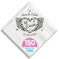 Custom Text Napkins - Til Death Wedding