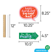 Time Two Party Funny Photo Props - 10 Ct