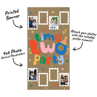 Time Two Party Kraft Photo Banner