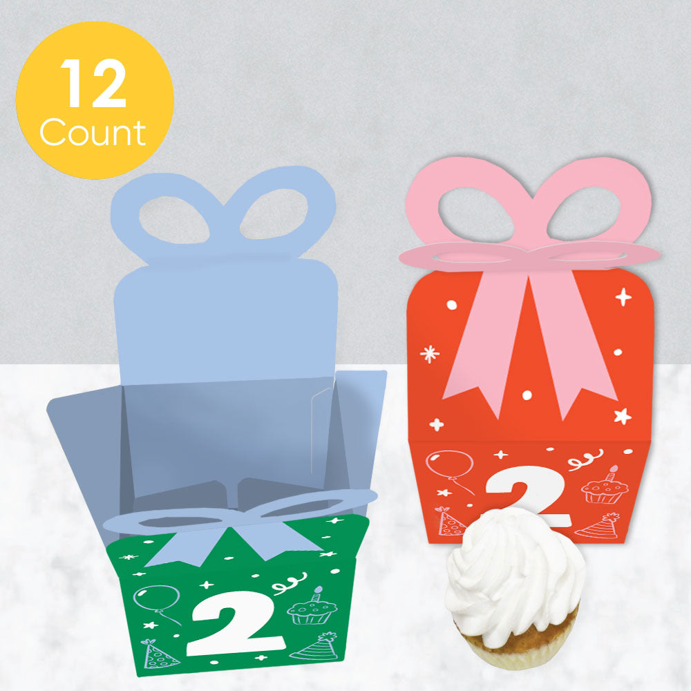 Time Two Party Bow Boxes - 12 Ct