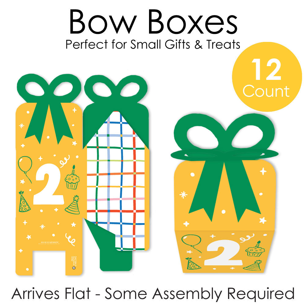 Time Two Party Bow Boxes - 12 Ct