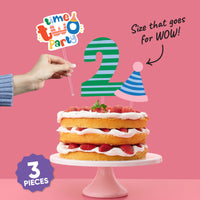 Time Two Party Cake Topper - 3 Pc