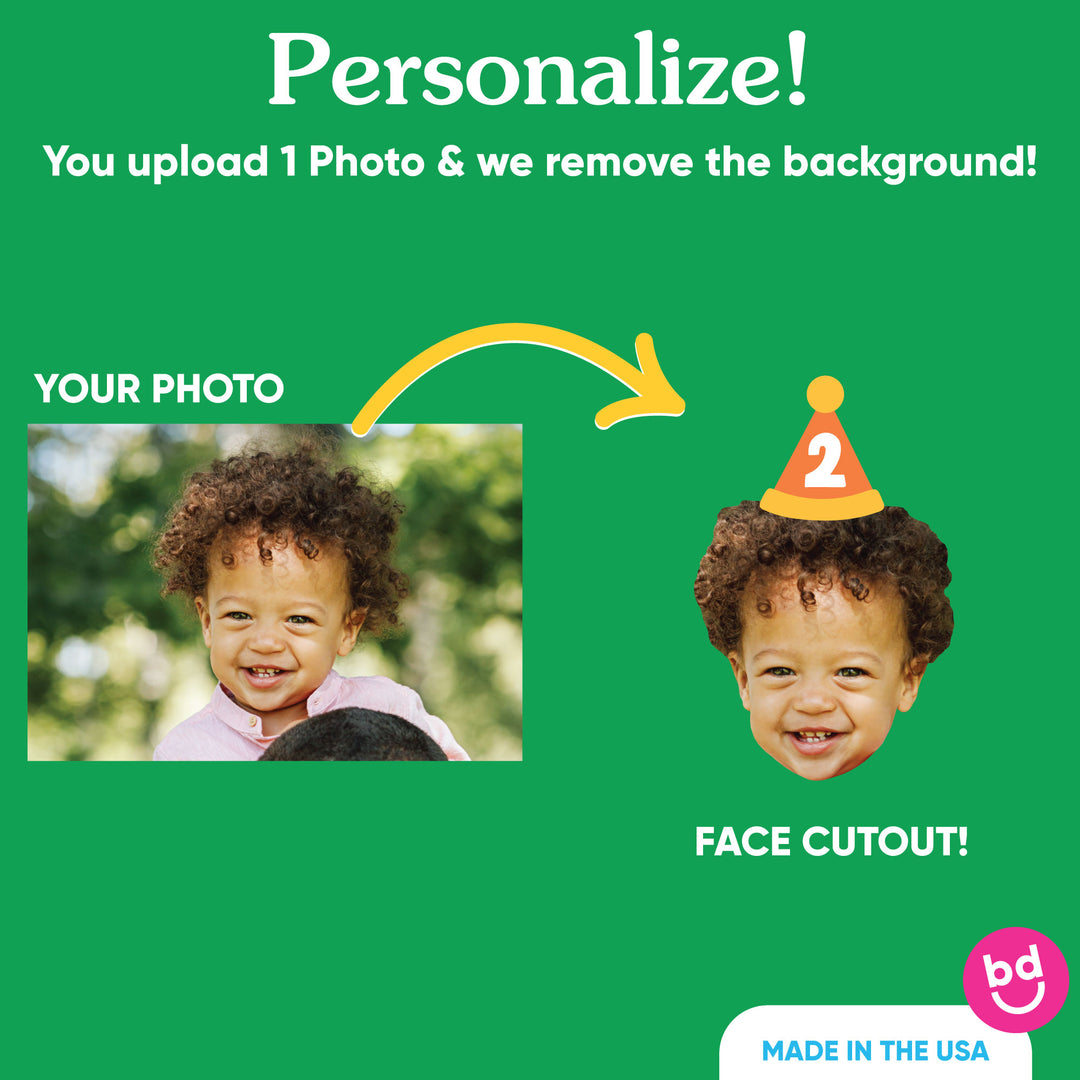 Custom Face Time Two Party Cake Topper - 3 Pc