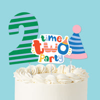 Time Two Party Cake Topper - 3 Pc