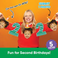Custom Face Garland Banner - Time Two Party