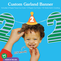 Custom Face Garland Banner - Time Two Party