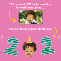 Custom Face Garland Banner - Time Two Party