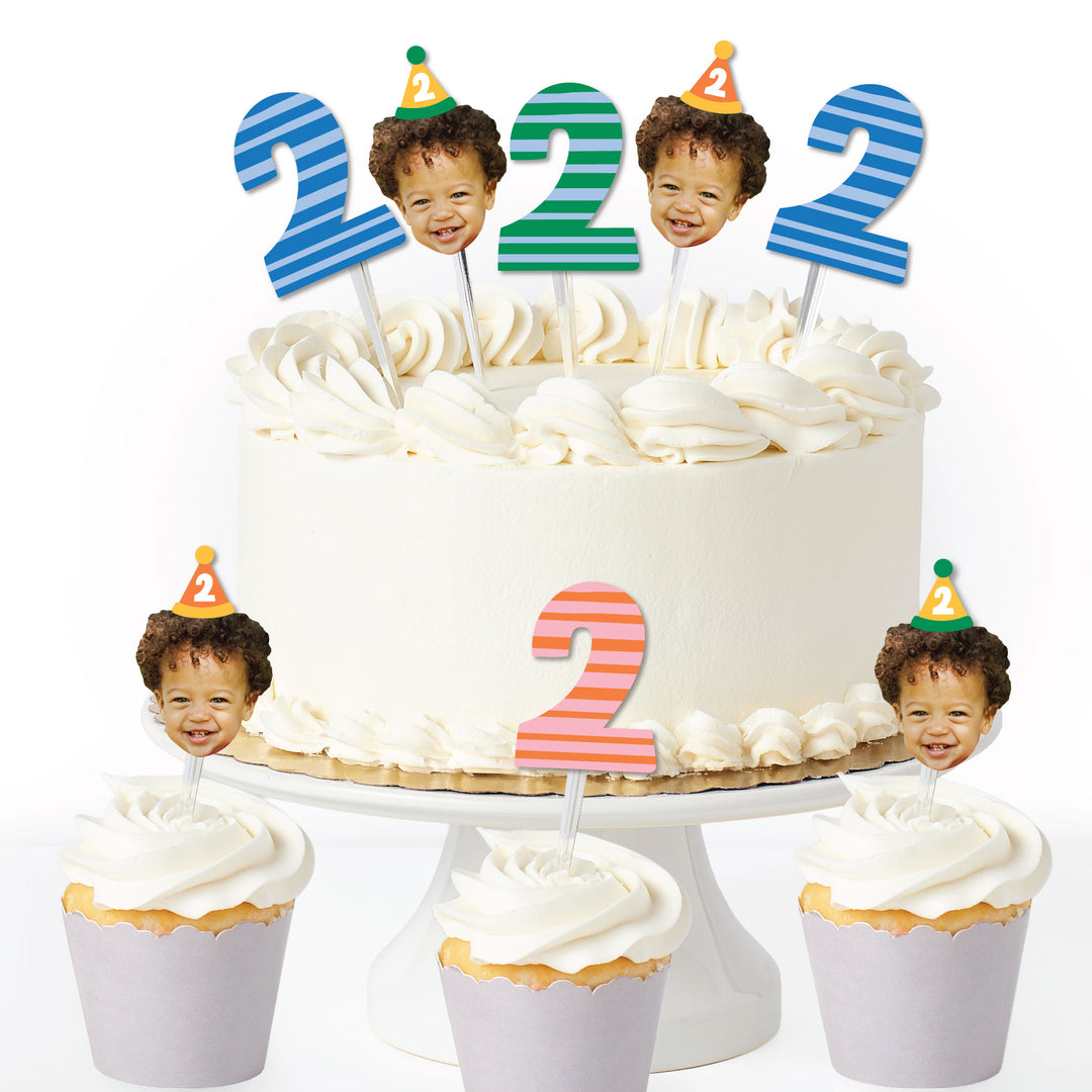 Custom Face Treat Decor - Time Two Party - 24 Ct