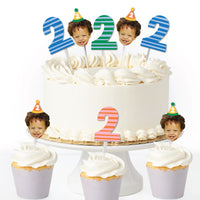 Custom Face Treat Decor - Time Two Party - 24 Ct