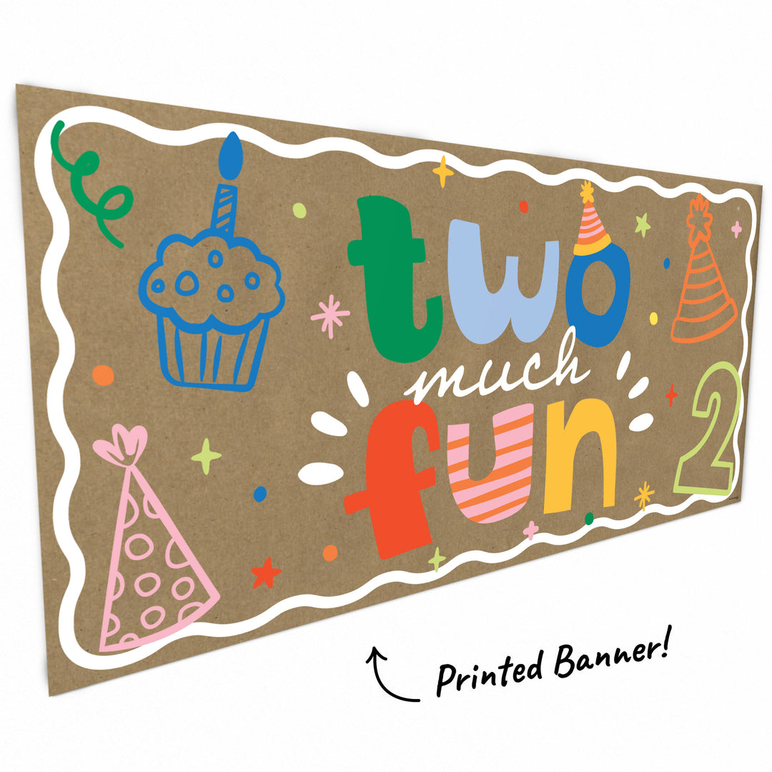 Time Two Party Kraft Banner