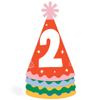 Time Two Party Cone Party Hats - Set of 8 (Standard Size)