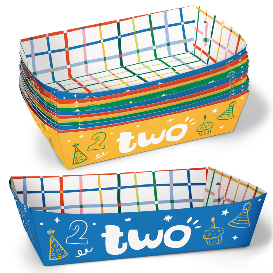 Time Two Party Paper Food Trays - 12 Ct