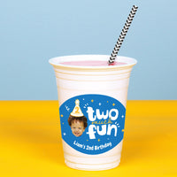 Custom Face Party Cups - Time Two Party - 16 Ct