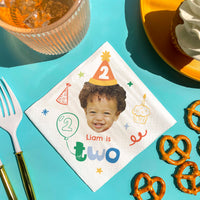 Custom Face Napkins - Time Two Party