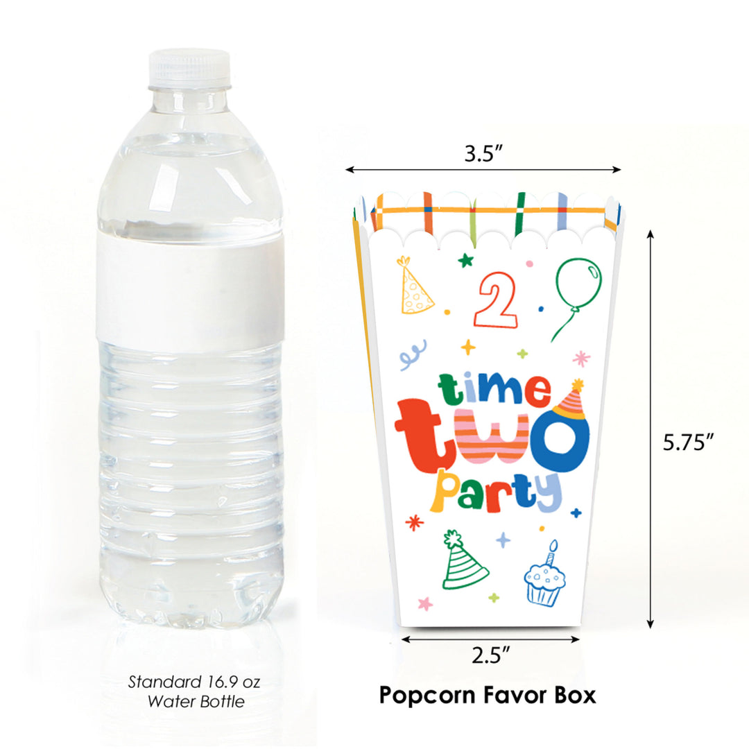 Time Two Party Popcorn Boxes - 12 Ct