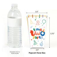 Time Two Party Popcorn Boxes - 12 Ct