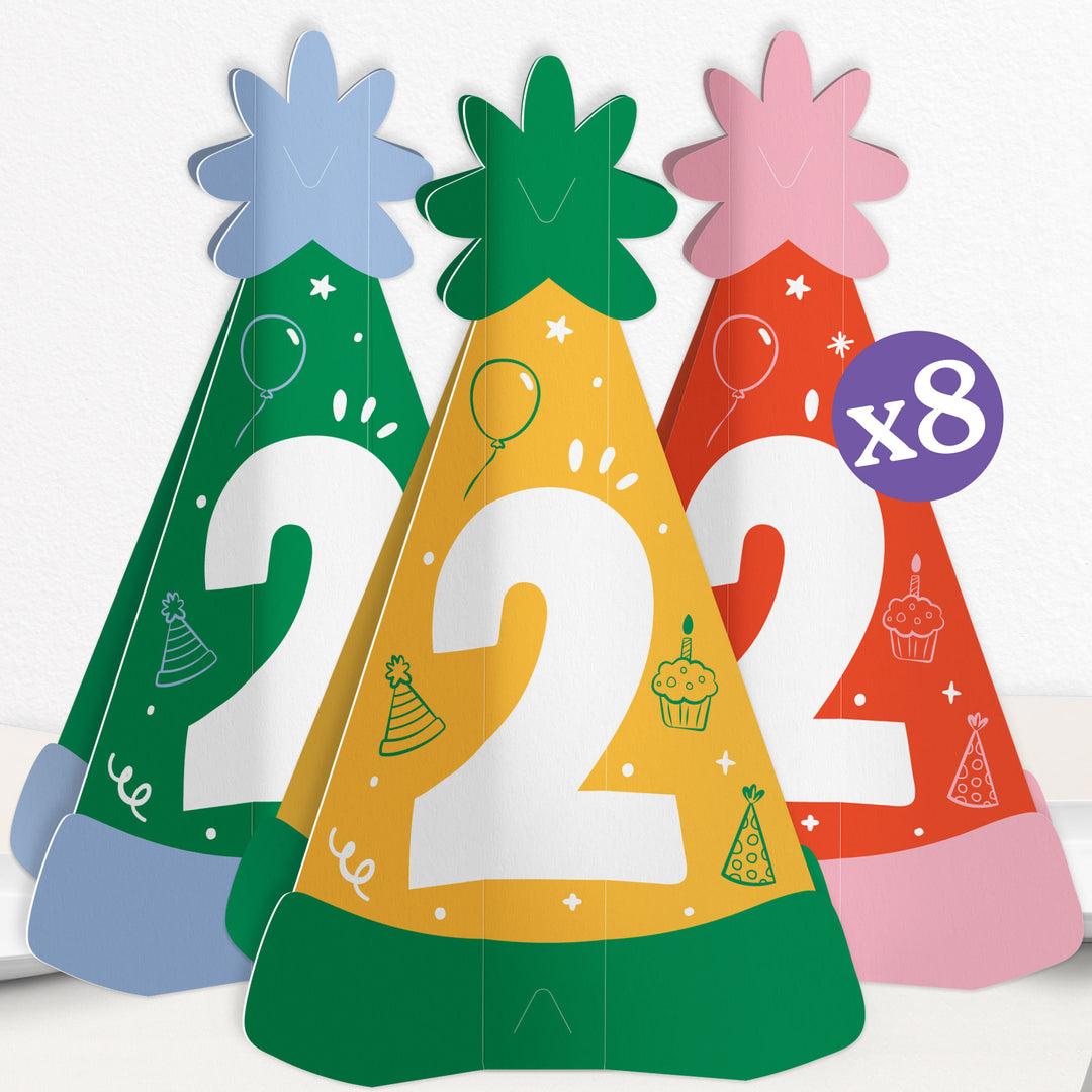 Time Two Party 3D Centerpieces - 8 Ct