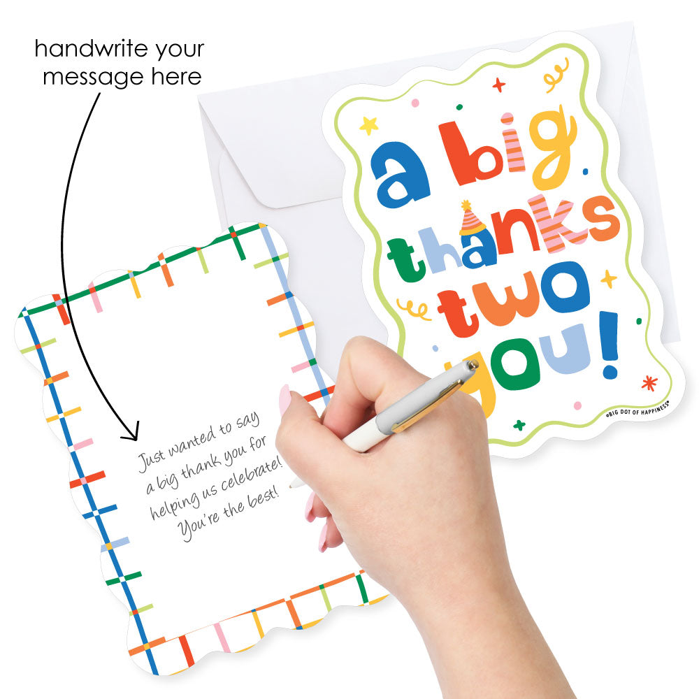 Time Two Party Thank You Cards - 12 Ct