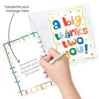 Time Two Party Thank You Cards - 12 Ct