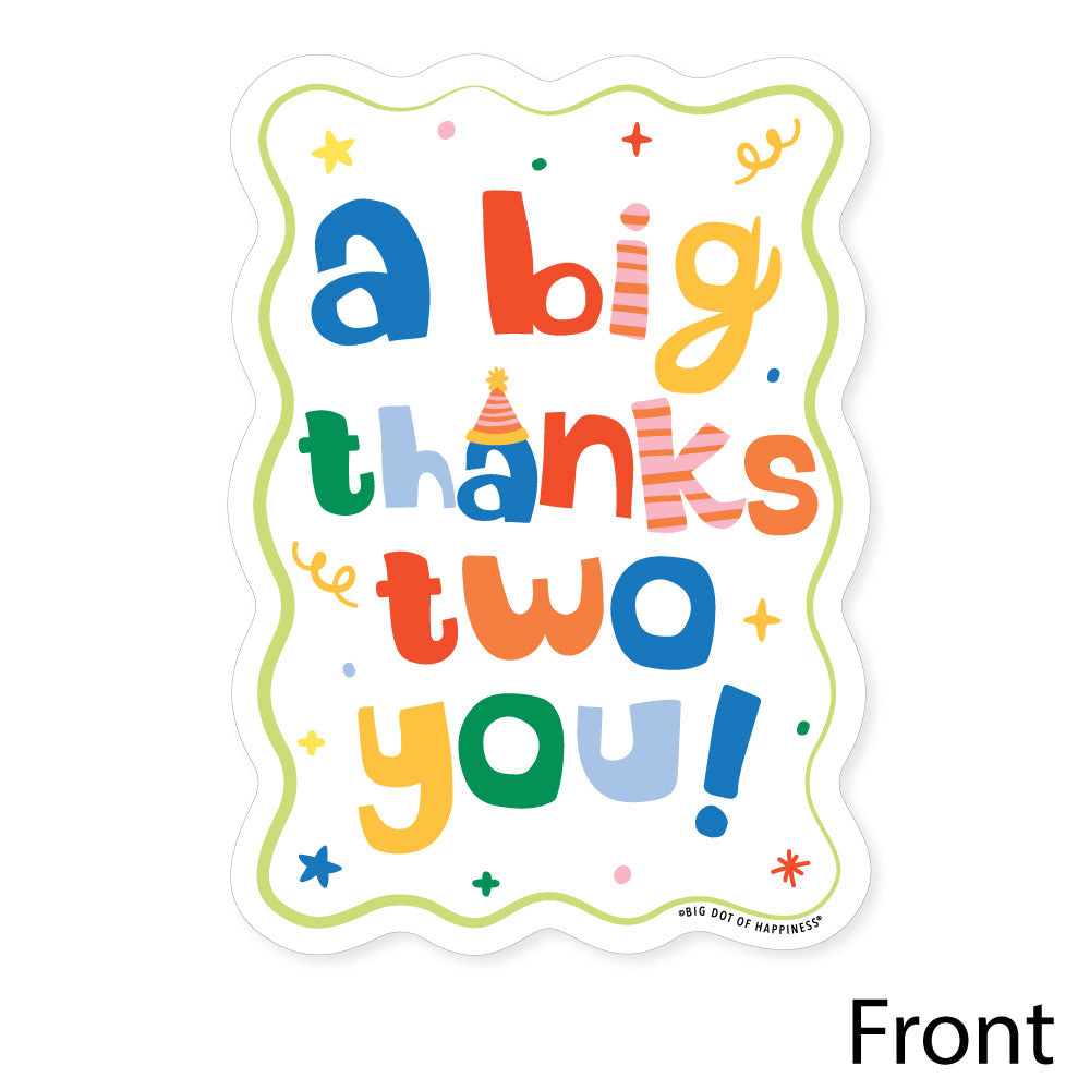Time Two Party Thank You Cards - 12 Ct