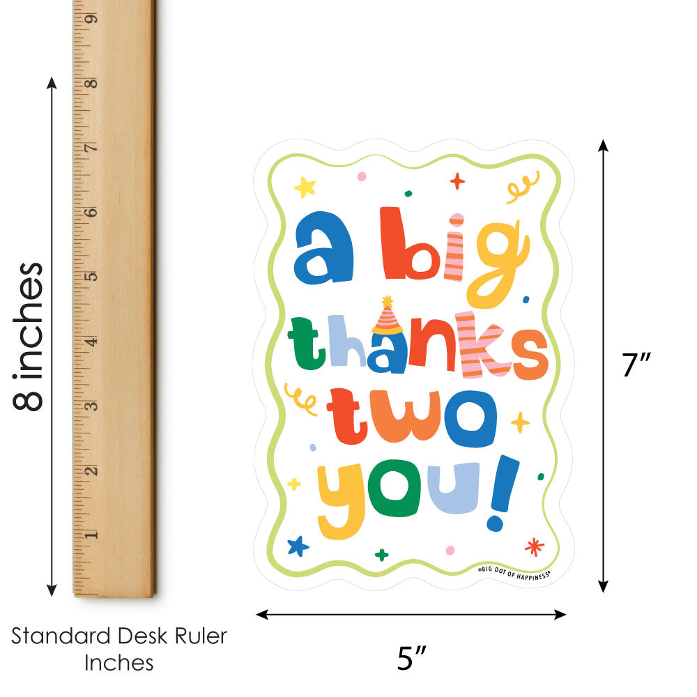 Time Two Party Thank You Cards - 12 Ct