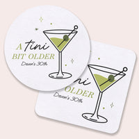 Custom Text Coasters - A Tini Bit Older