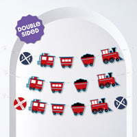 Train Garland Banner - 15 Pc