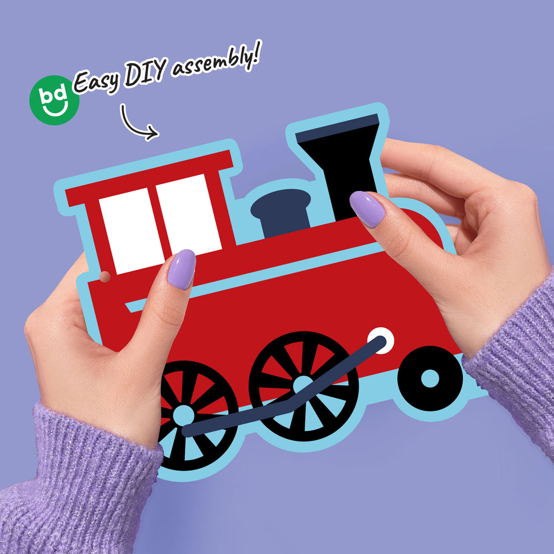 Train Garland Banner - 15 Pc