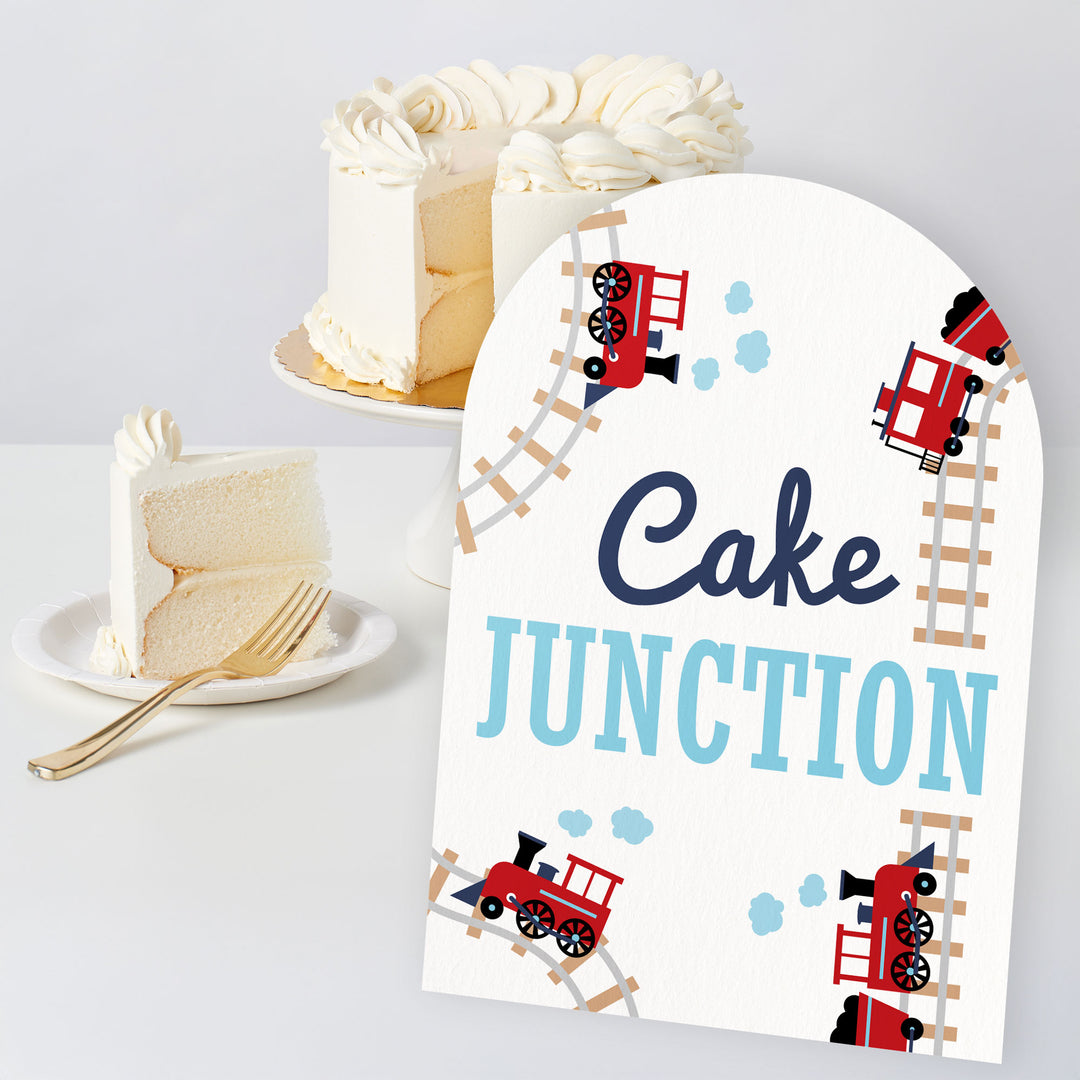 Railroad Train Party Signs Set - 6 Ct