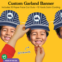 Custom Face Train Garland Banner