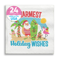 Napkins - Tropical Christmas - 24 Ct