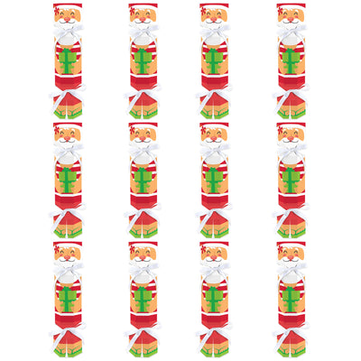 Tropical Christmas - No Snap Beach Santa Holiday Party Table Favors - DIY Cracker Boxes - Set of 12