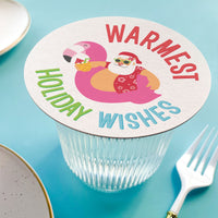 Drink Coasters - Tropical Christmas - 25 Ct